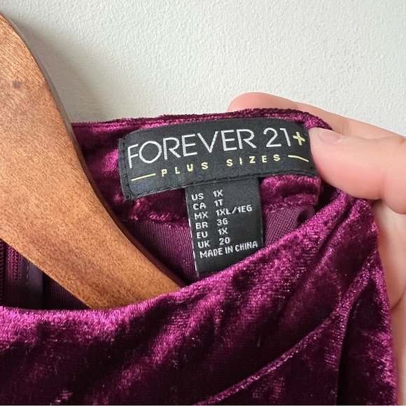 Forever 21 Velvet Dress - Picture 3 of 4